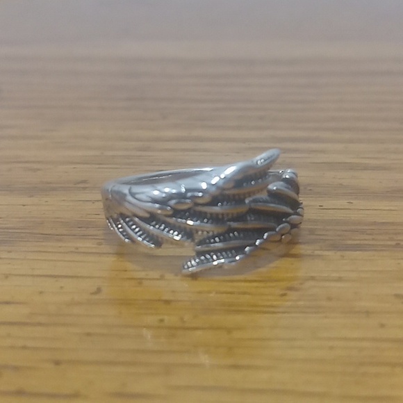 Sterling silver wings ring (adjustable size) - Picture 2 of 4